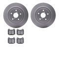 Dynamic Friction Co 4502-13057, Geospec Rotors with 5000 Advanced Brake Pads, Silver 4502-13057